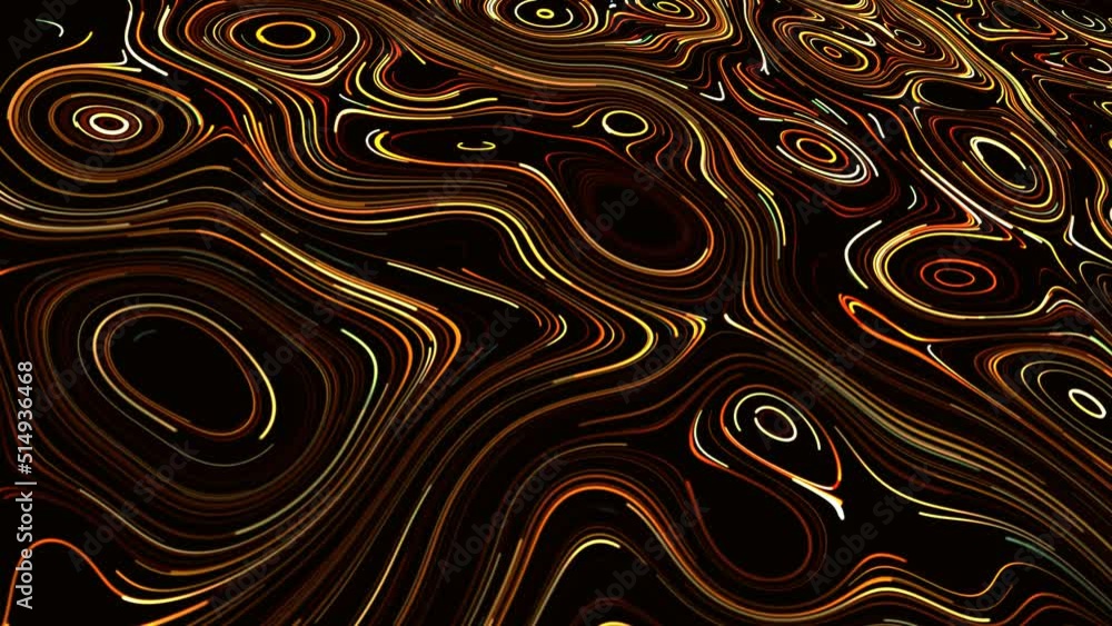 Poster animated spiral background. maze rotating in circle. pattern chaotic waves, lines. energy flows. hyp