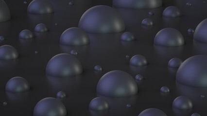 Many dark round pimples on the surface