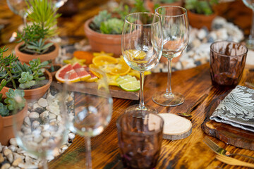 Decoración de mesa para evento