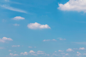 Blue sky background with clouds