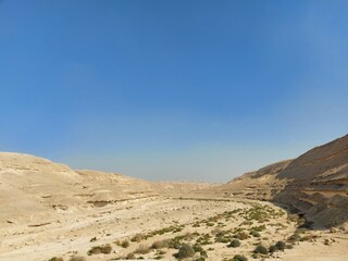 Desert Canyon at Wadi Degla Protectorate, Western Desert, Egypt