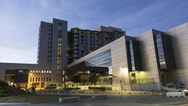 Generic Health Care Hospital Exterior Building Time Lapse