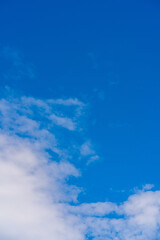 美しい青空と雲の背景素材