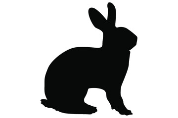 rabbit silhouette vector