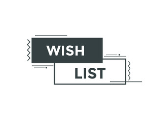wish list Colorful web banner. vector illustration
