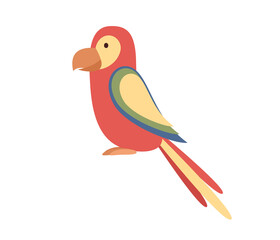 Parrot icon. Parrot bird sign. Vector flat illustration 