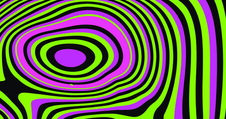 Hippie 1960s-style wallpaper design in a psychedelic trippy mood.