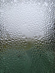 dew on window 