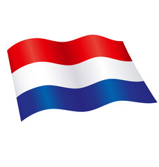 flying dutch flag of netherlands holland