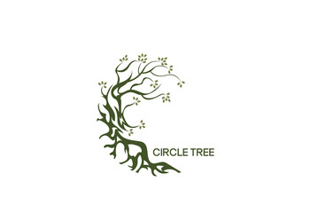 This beautiful tree logo vector Tree Circle is a symbol of life, beauty, growth, strength and good health.
