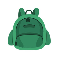 green comfortable backpack for tourism