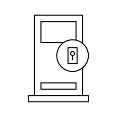 Home door lock repair icon