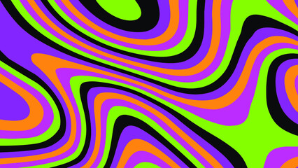 Hippie 1960s-style wallpaper design in a psychedelic trippy mood.