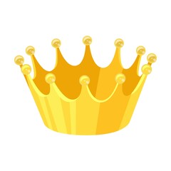 Princess crown vector illustration. Accessory for royals, king, queen, prince or princess isolated on white background. Fantasy, monarchy, jewelry