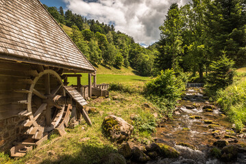 Old water mill in the Black Forest, Glottertal, Baden-Wuerttemberg, Germany