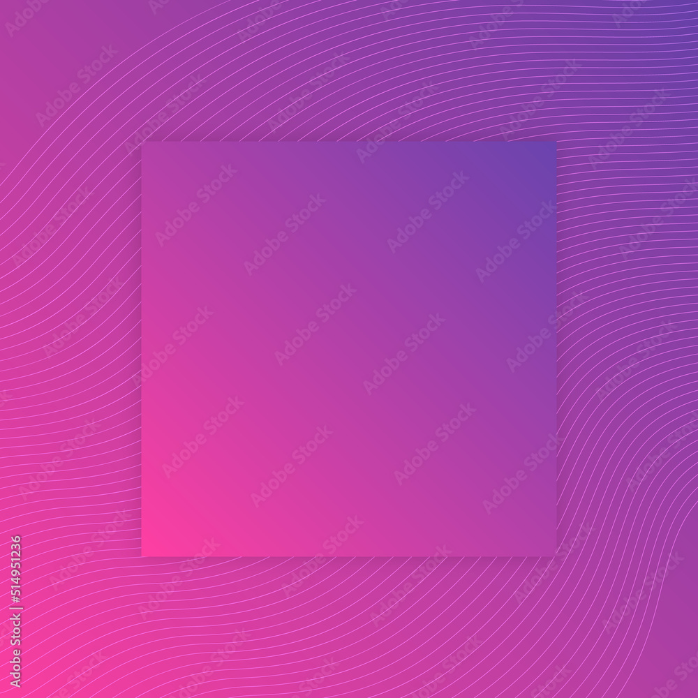 Aufkleber color gradient background template with square place for text. abstract gradient square template for