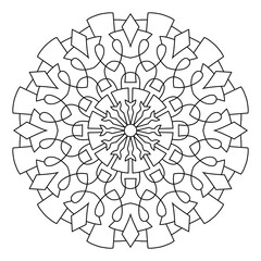 Mandala Coloring Pages art, wallpaper design, tile pattern, shirt, greeting card, lace pattern and tattoo. decoration for interior design. Vector ethnic oriental circle ornament