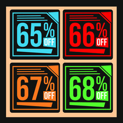 icon set for sales, discounts for web stores