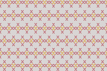 
Seamless multicolored yarn patterns on a light yellow background. for clothing, home decoration.
