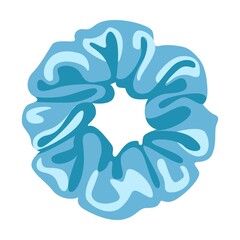 Hair accessories vector illustration. Elastic hair bands and clips, plastic bow, comb, diadem, hairpin isolated on white