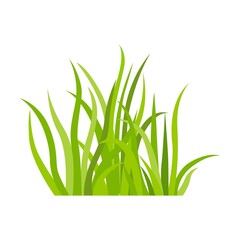 Green grass icon. Nature background vector illustration. Green land concept for template design