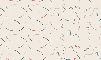 collection of trendy seamless vector patterns. Fashion design