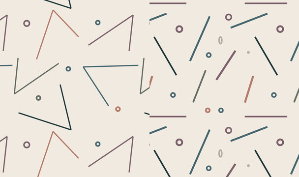 collection of trandy seamless vector patterns. Fashion  geometric design