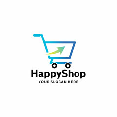 Online Shopping Logo, Identity Design For Use eCommerce