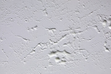 Texture of white soap foam with bubbles abstract background