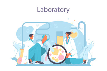 Laboratory assistant. Pharmaceutical research, scientist making clinical