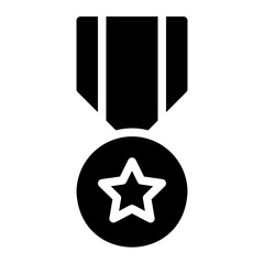 medal glyph icon