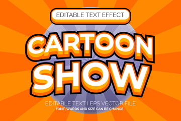 shiny editable text cartoon show style