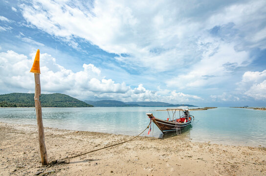 A tourist marina on the beach named Ao Eok on Koh Taen Koh Samui District, Thailand