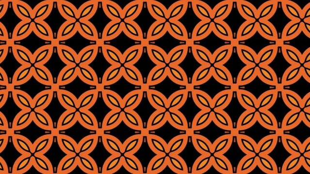 Abstract background animation texture in geometric ornamental style. Seamless design