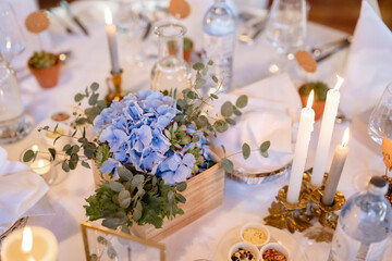 dekorierte Hochzeitstafel