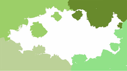 Green watercolor background for your design, watercolor background concept, vector.