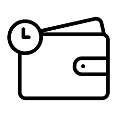 paylater line icon