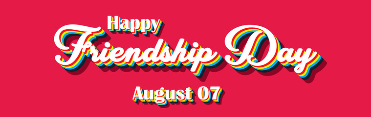 Happy Friendship Day , holidays month of august , Empty space for text, Copy space right