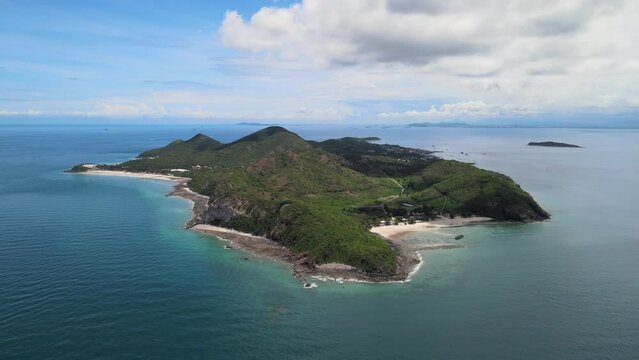 Aerial views of Koh Larn island in Thailand