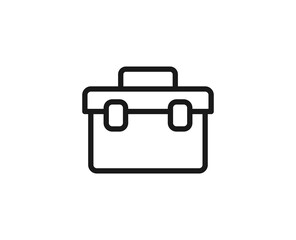 Tool case icon concept. Modern outline high quality illustration for banners, flyers and web sites. Editable stroke in trendy flat style. Line icon of repir