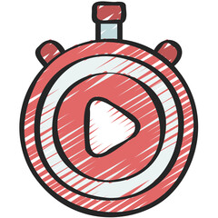 Obraz premium Play Timer Icon