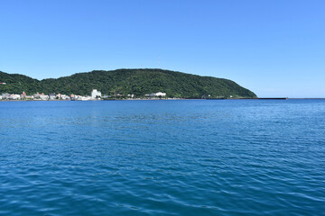 Naklejka premium 奄美大島,海岸,名瀬港,夏.海水浴,珊瑚,サンゴ,マリンブルー,エメラルドブルー