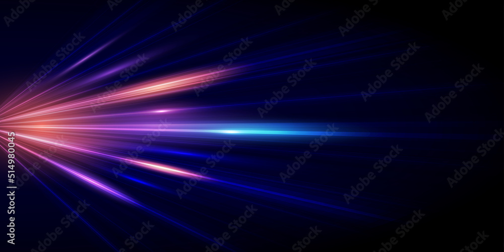 Poster modern abstract high-speed light effect. technology futuristic dynamic motion. movement pattern for 