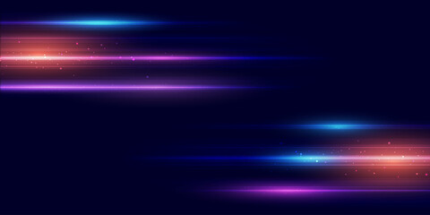 Modern abstract high-speed light effect. Technology futuristic dynamic motion. Movement pattern for banner, poster, template design. Vector EPS10.