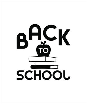 Back To School Logo T-shirt Design Back To School Illustration