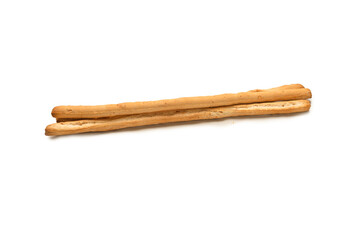 Bread sticks isolated on white background.