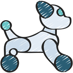 Robot Dog Wheels Icon