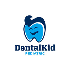 Funny Dental Kid Logo Template