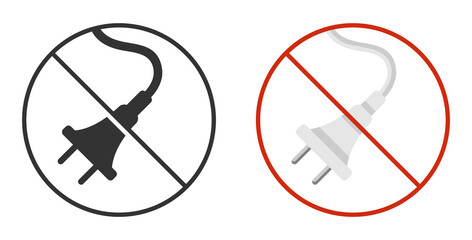 Cordless technology pictogram - built-in battery