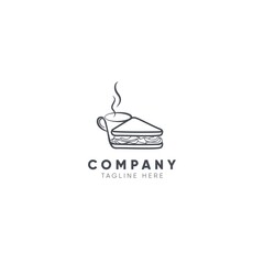 Restaurant logo modern concept of lines and vector template